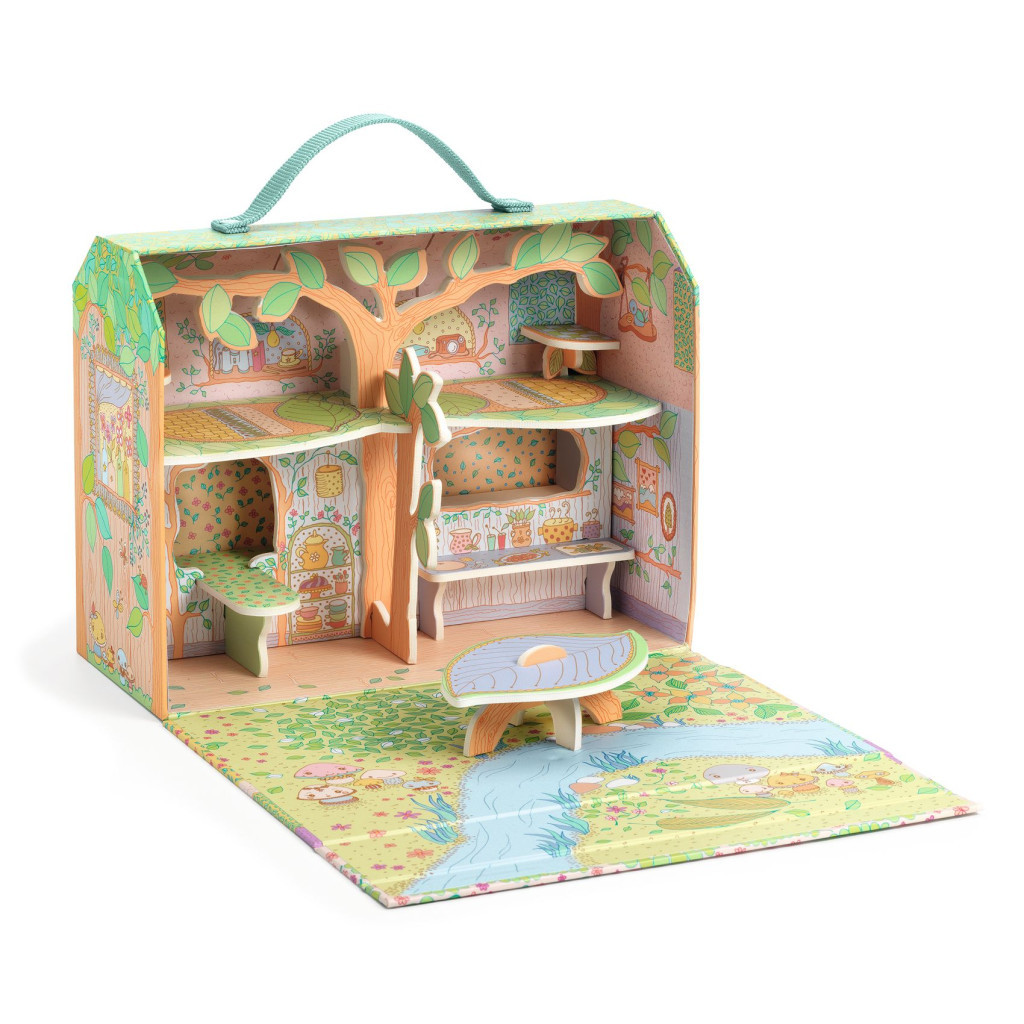 Djeco TINYLY álomvilág babaház - Szilvia és Rókica háza - Sylvia and Fox’s house in the woods
