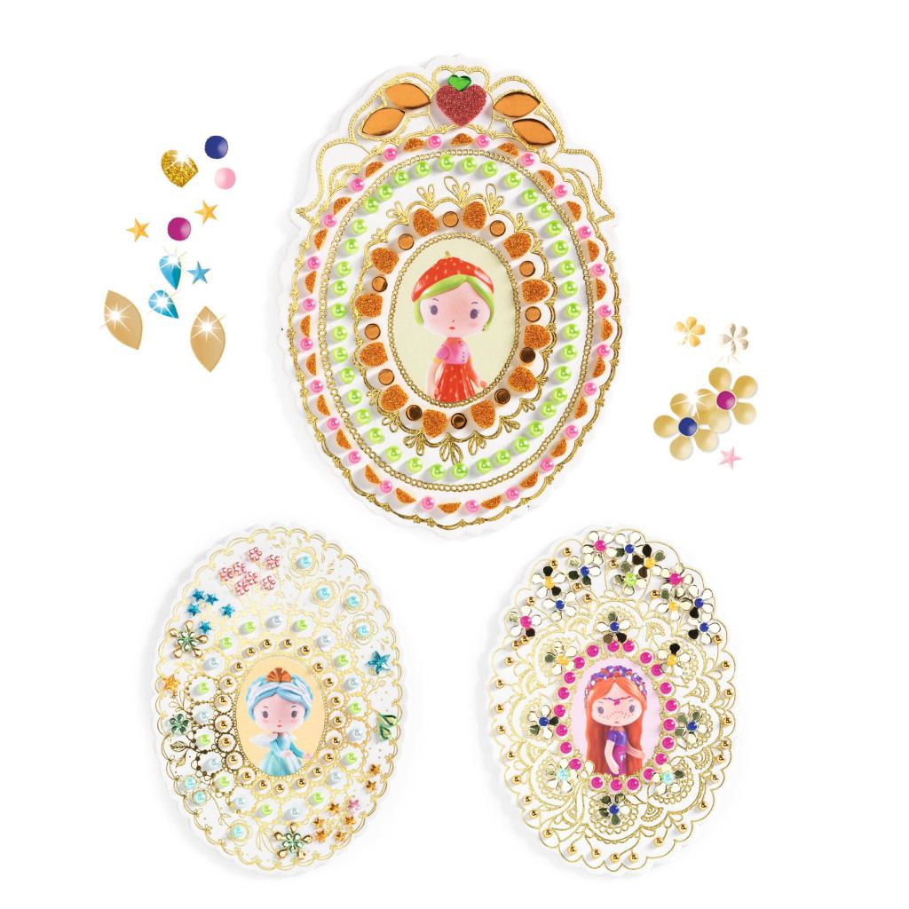 Djeco TINYLY kreatív - Kollázs készítés, Eperke és barátai - Collages Berry & Co