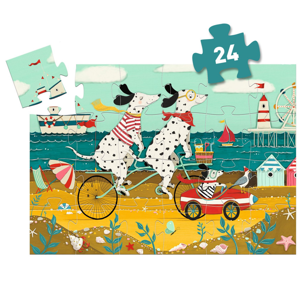 Djeco Formadobozos puzzle - Oli a dalmata kutyus, 24 db-os - Ollie, the Dalmatian