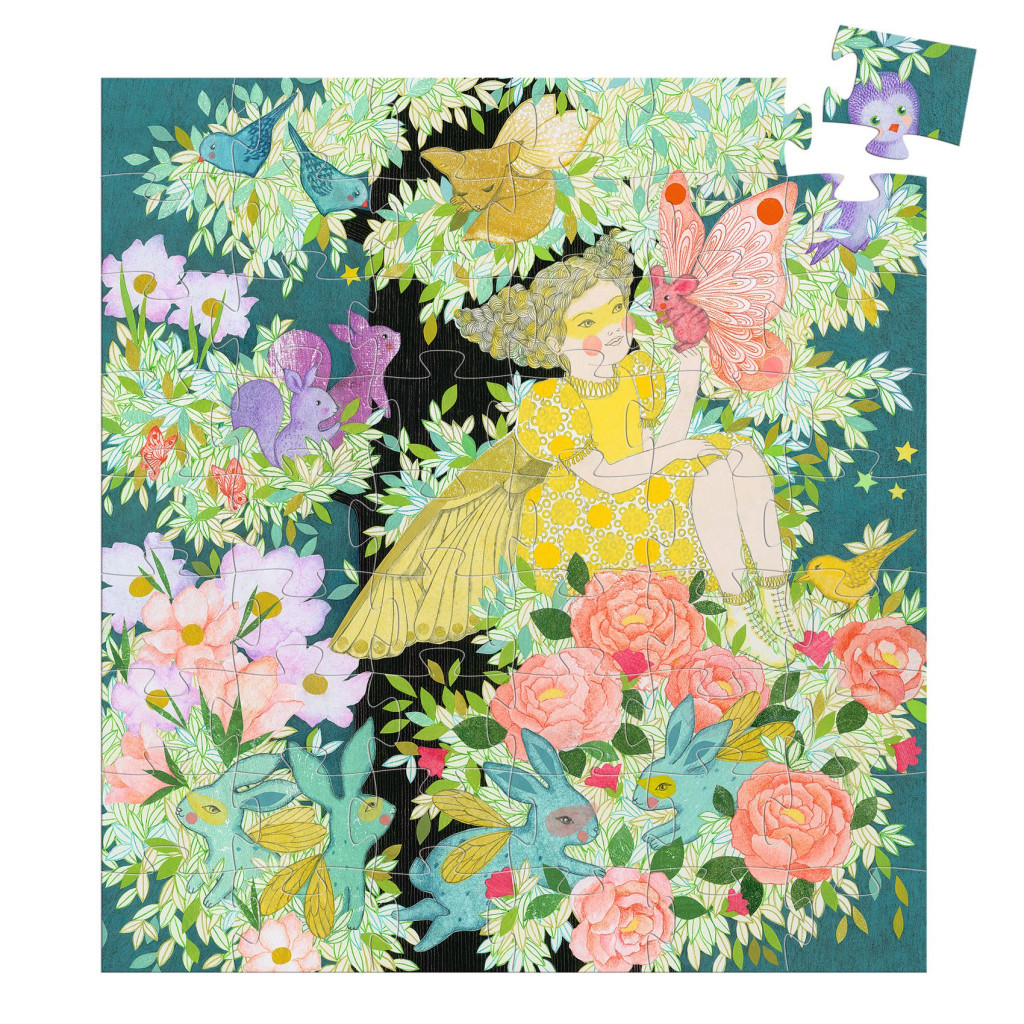 Djeco Formadobozos puzzle - Flóra álomfája, 54 db-os - Flora's Tree