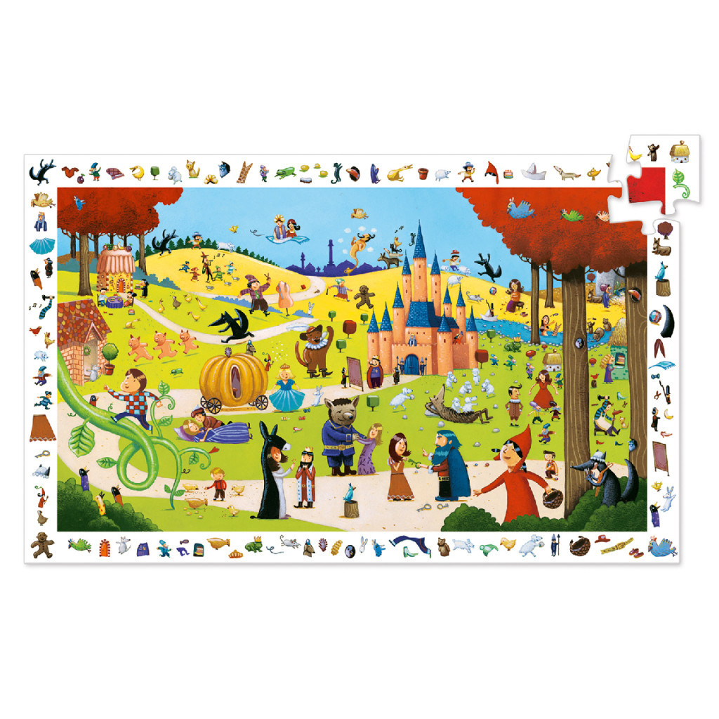 Djeco Megfigyeltető puzzle - Mesék, 54 db-os - Tales