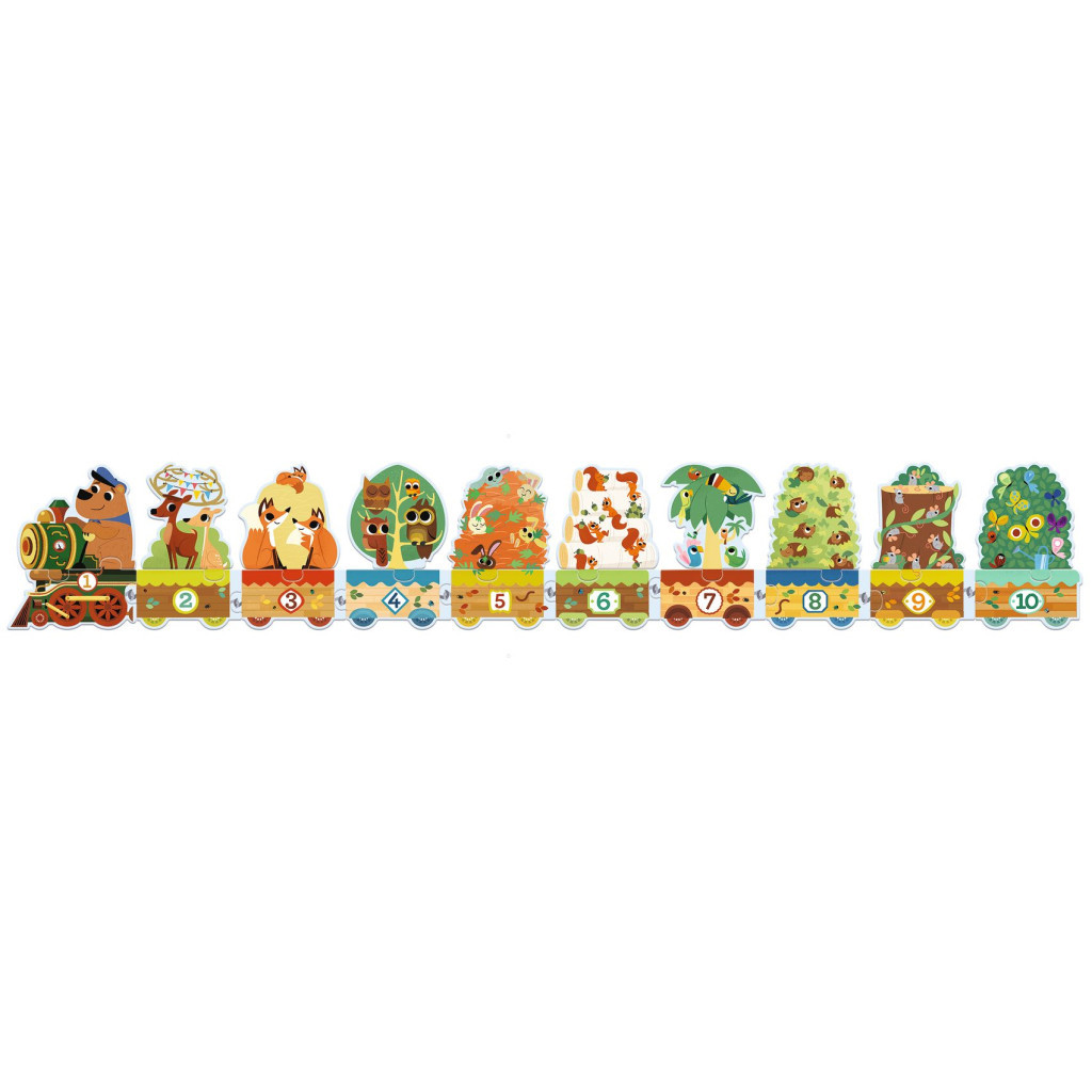 Djeco Sorozatkirakó puzzle - 10-ig számolok, 20 db-os - I count