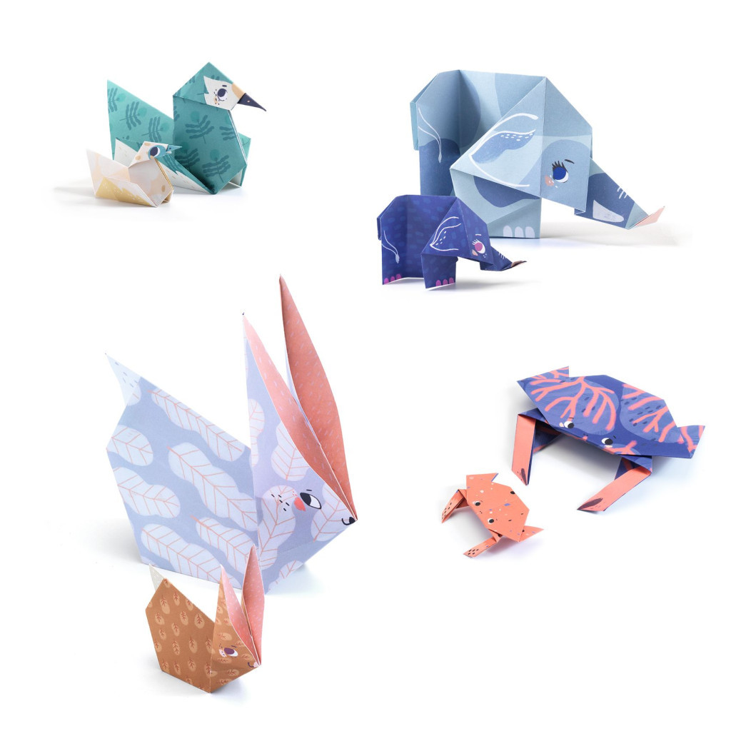 Djeco Origami - Állati család - Family