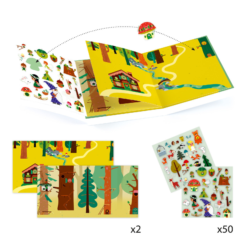 Djeco Matricás meseszövés - A varázslatos erdő - The magical forest