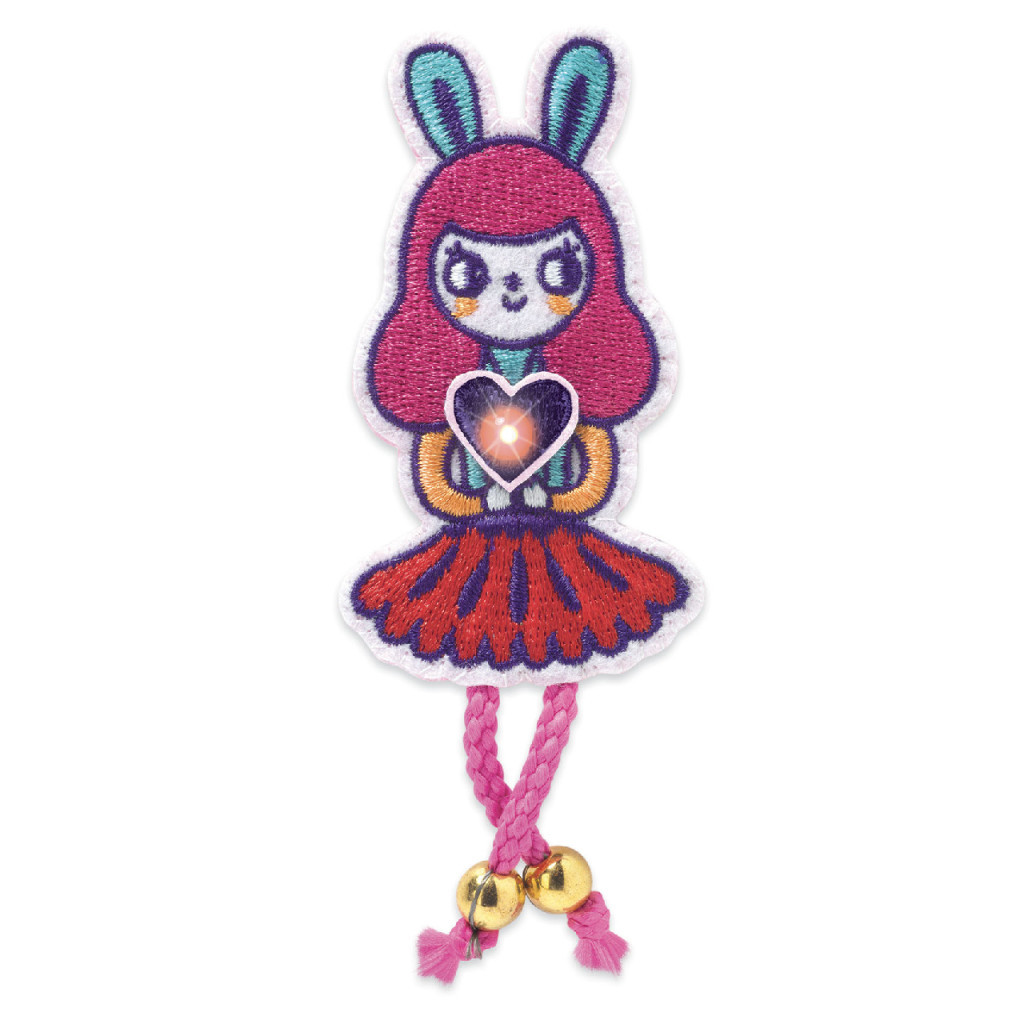 Djeco E-textil műhely - Nyuszilány kitűző - Brooch - Bunny girl