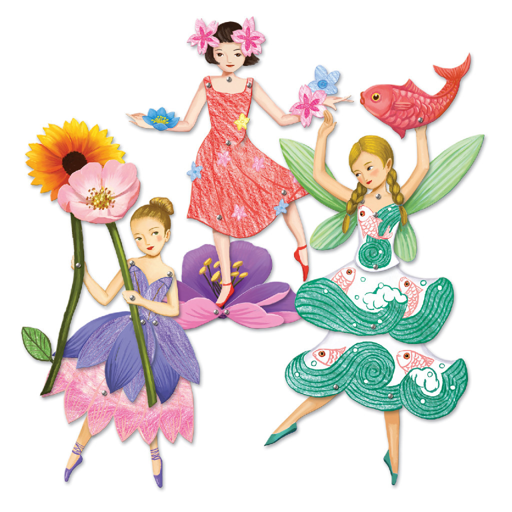 Djeco Kapcsos képkészítés - Tündérek - Fairies