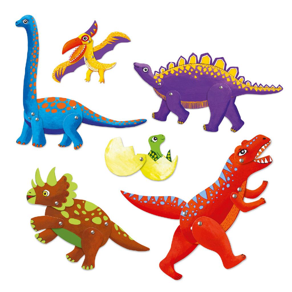 Djeco Kapcsos képkészítés - Dinszauruszok - Dinos