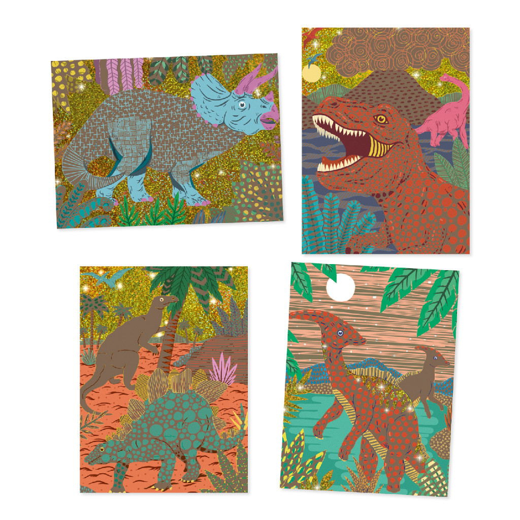 Djeco Karckép technika - Dinoszauruszok - Dinosaurs