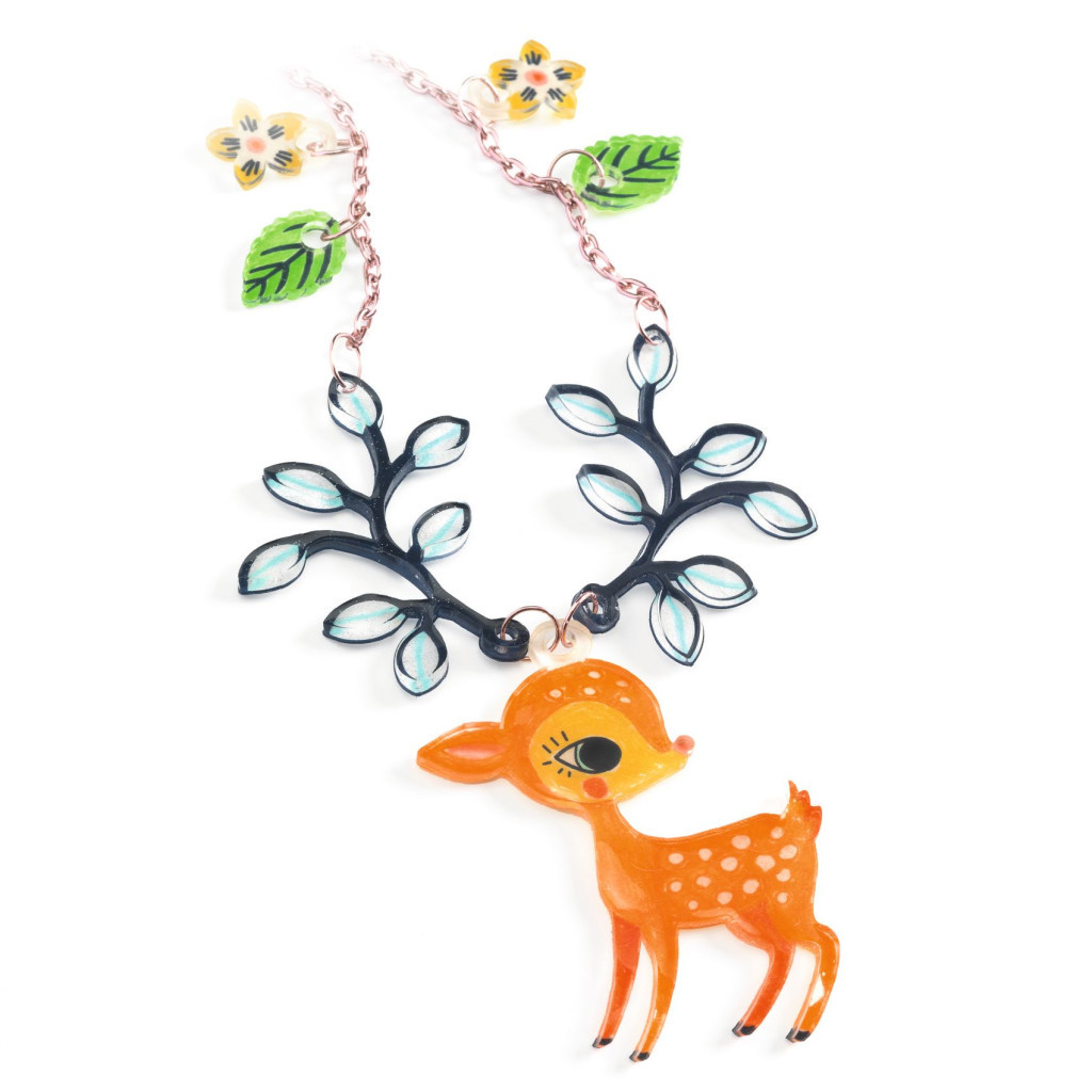 Djeco Csináld magad! - Magic plastic ékszerkészítés - Őzgida és madárka - The fawn and the bird
