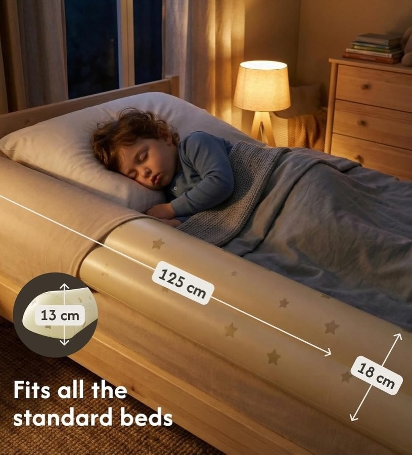 Hakuna Matte felfújható leesésgátló ágyhoz - Stars 125 cm