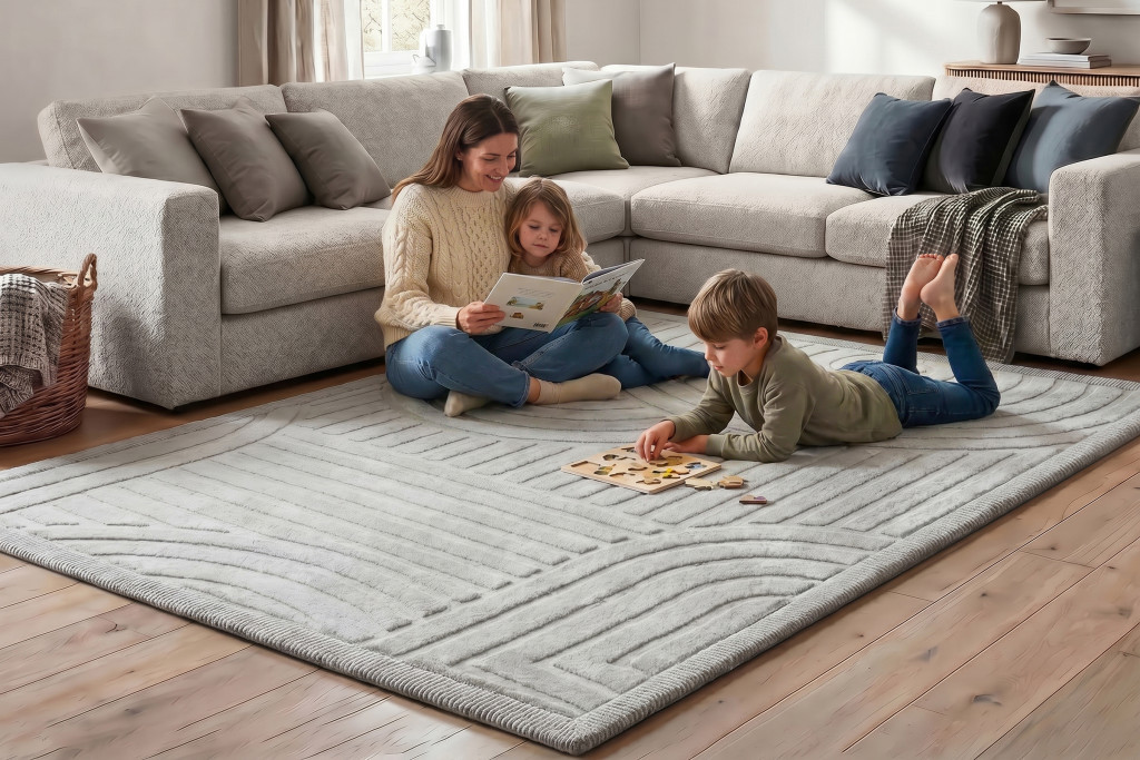 Hakuna matte memóriahabos puha gyerekszőnyeg 200x280 cm - Linea szürke