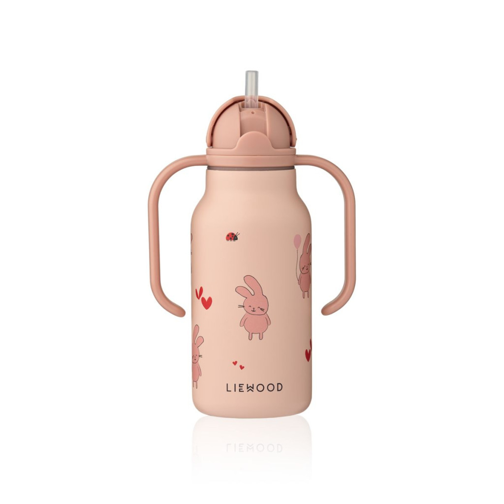 Liewood Kimmie szívószálas itatókulacs 250 ml - Wild child