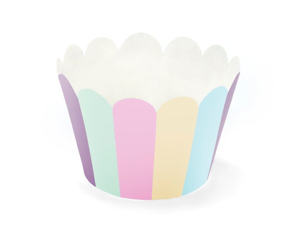 Muffin papír - Unikornis - 5 × 7,5 × 5 cm - 6 db
