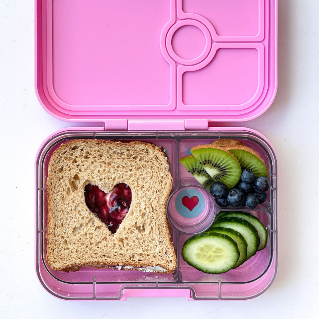 Yumbox Panino uzsonnás doboz 4 rekesszel - Power Pink Rainbow