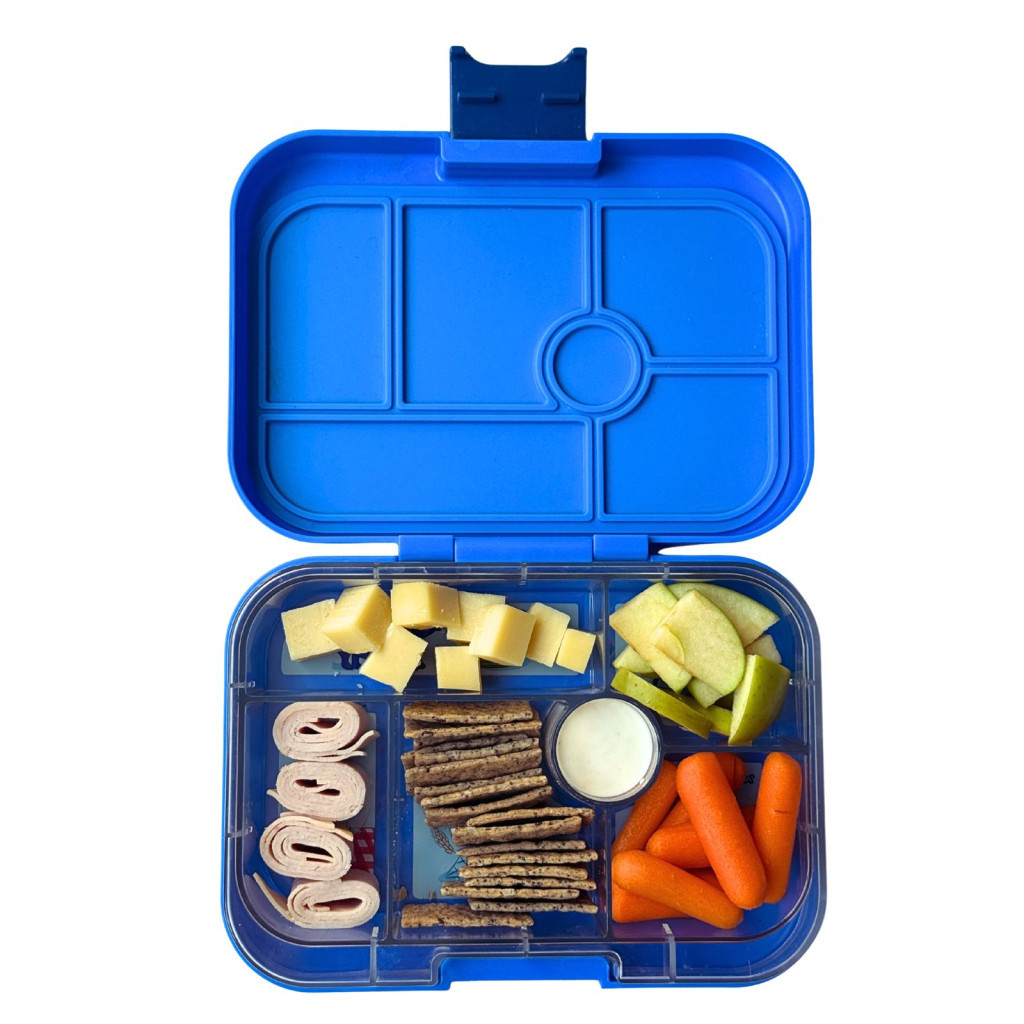 Yumbox Original uzsonnás doboz 6 rekesszel - Surf Blue Funny Monsters