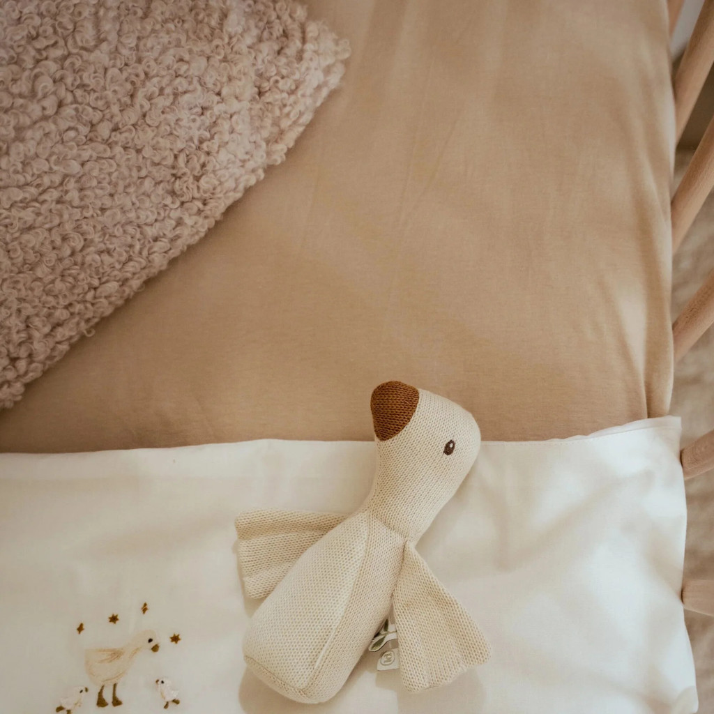 Little Dutch gumis lepedő 60x120 cm - Pure Soft Beige