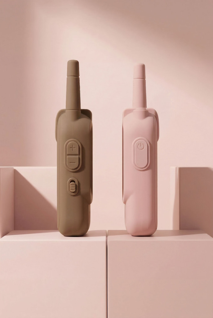KidLupe videós Walkie Talkie - Pink & Brown