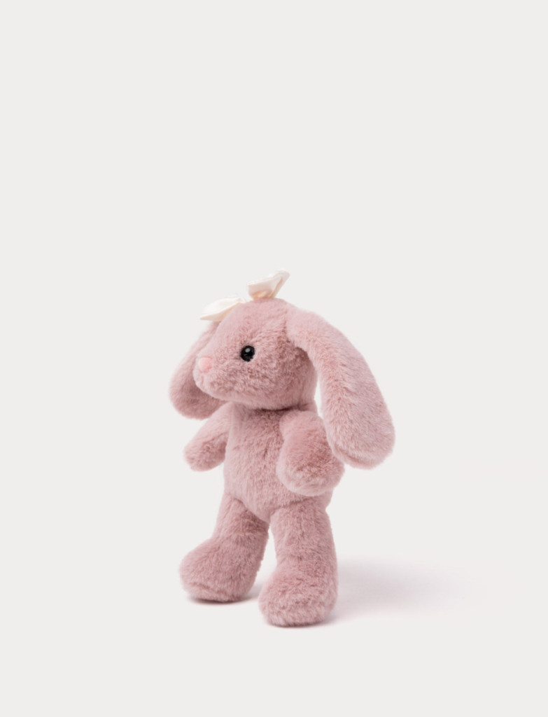 Teddykompaniet plüss - Tyra Nyuszi - rózsaszín - masnival (20 cm)